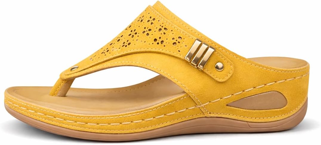 Women's Buckle Thong Wedge Sandals - view 54