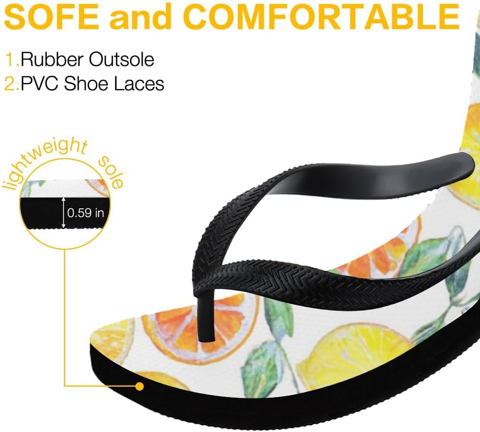 Tropical Print Beach Flip-Flops - view 5