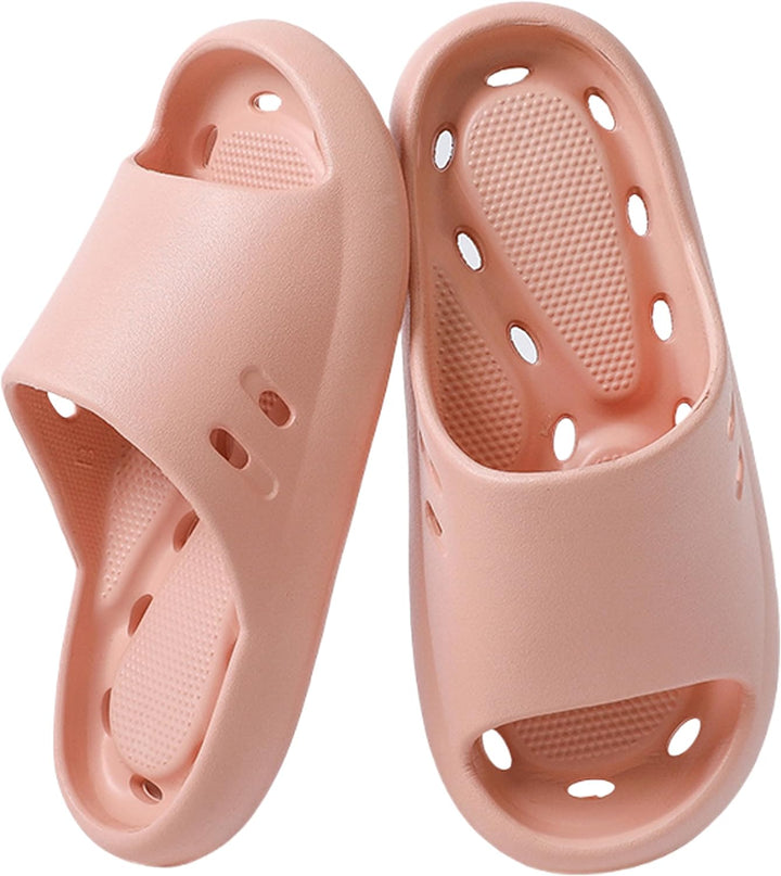 One-Piece EVA Shower Slides with Drain Holes