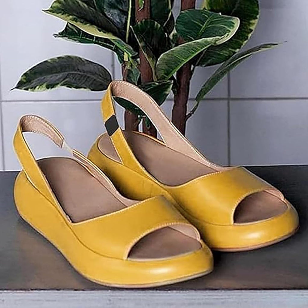 Women's Slingback Platform Wedge Sandals - view 12