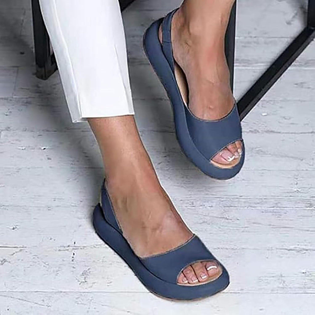 Women's Slingback Platform Wedge Sandals - view 2