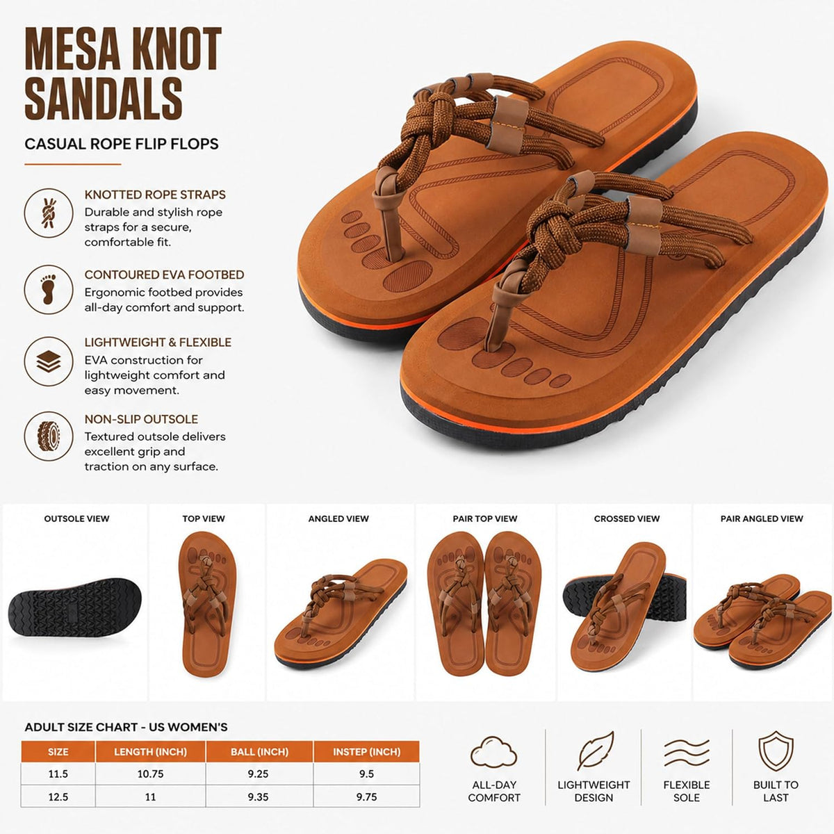Knotted Rope Strap Flip-Flops - view 12