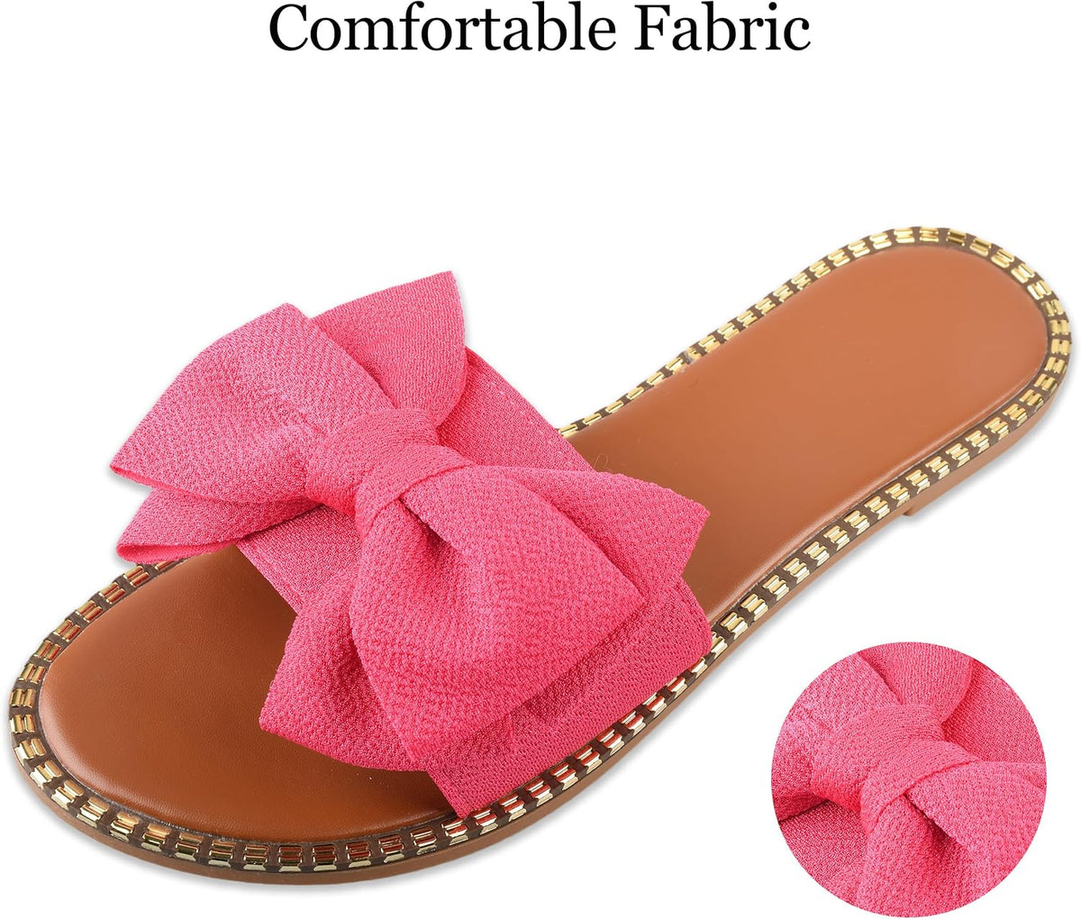 Women's Bow Knot Flat Slide Sandals - view 29